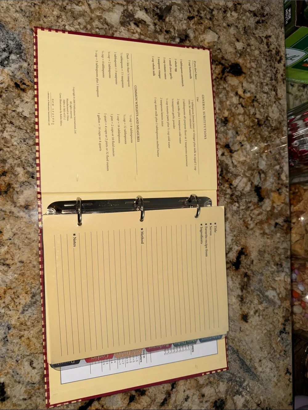 Apple Motif Vintage Recipe Binder